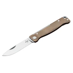 Couteau De Poche Atlas Brass Manche Laiton Boker Plus