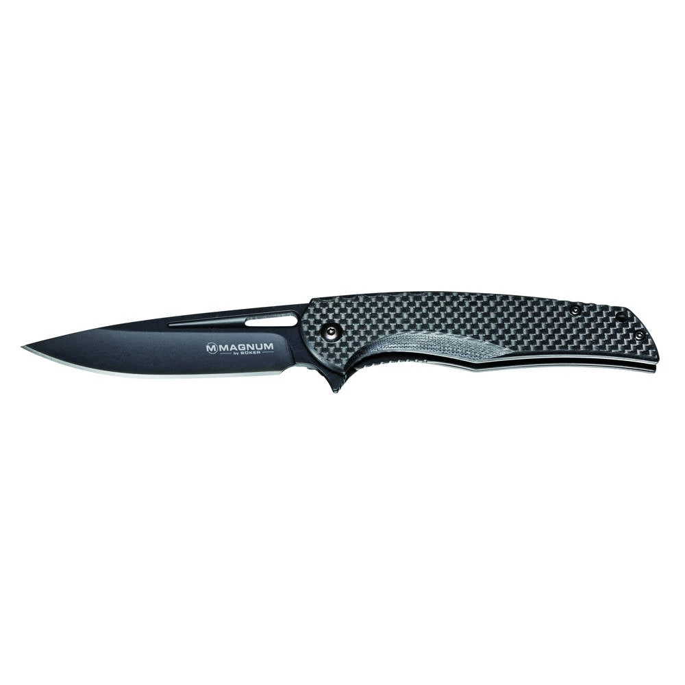 Couteau De Poche Black Carbon Manche Carbone Boker Magnum 1 Couteau De Poche Black Carbon Manche Carbone Boker Magnum