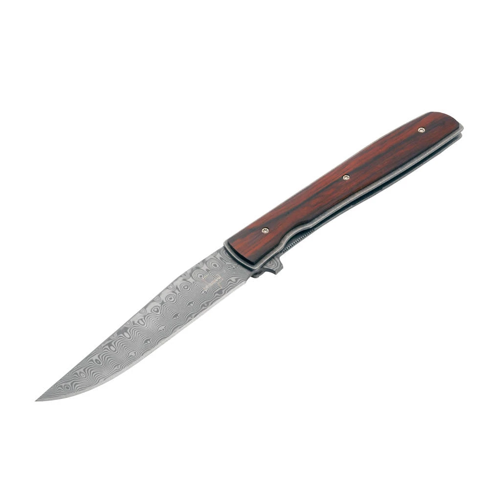 Couteau De Poche Urban Trapper Cocobolo Damascus Manche Cocobolo Boker Plus 1 Couteau De Poche Urban Trapper Cocobolo Damascus Manche Cocobolo Boker Plus